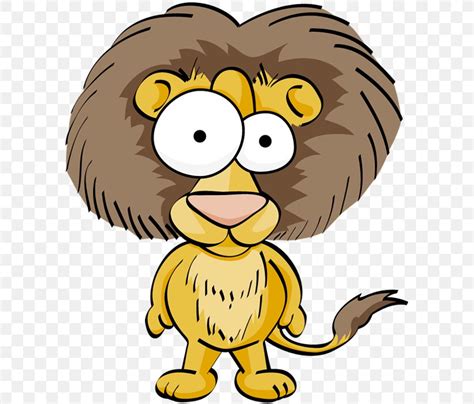 Funny Animal Cartoon Drawing Lion Png 600x700px Funny Animal