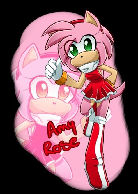 Pin De Vanessa Martinez En Amy Rose Sonic Dibujos Personajes Sonic