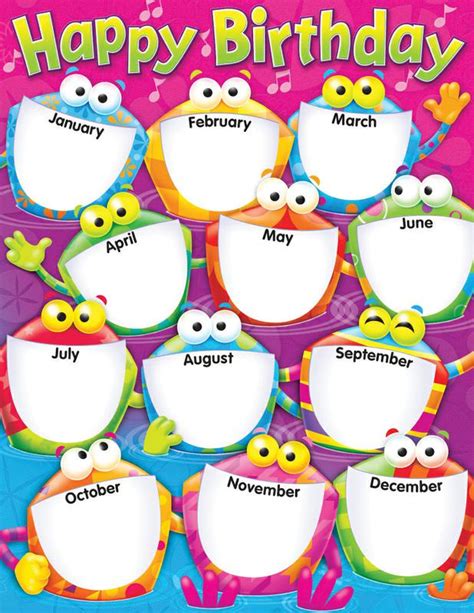 6 Best Images Of Birthday Months Printable Months Of Year Calendar