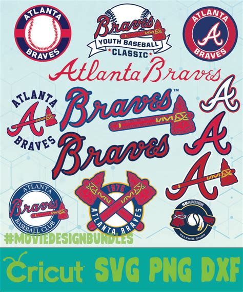 Download ATLANTA BRAVES MLB BUNDLE LOGO SVG, PNG, DXF - Movie Design Bundles
