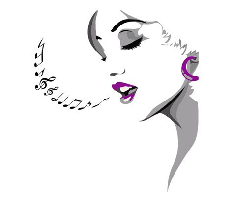 Library Of A Lady Singing Clip Freeuse Png Files Clipart