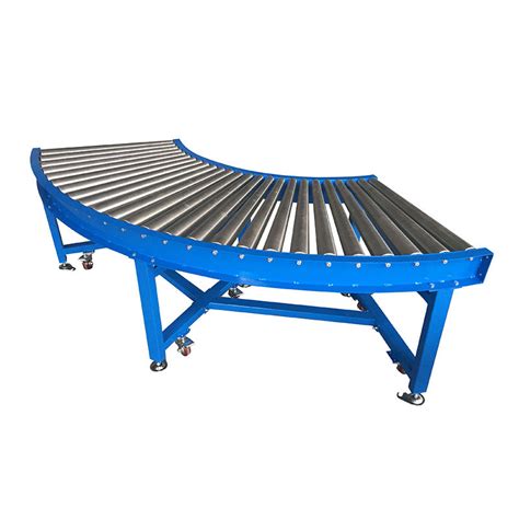 90 Degree Gravity Curve Roller Conveyor No Power Roller Conveyor Yifan