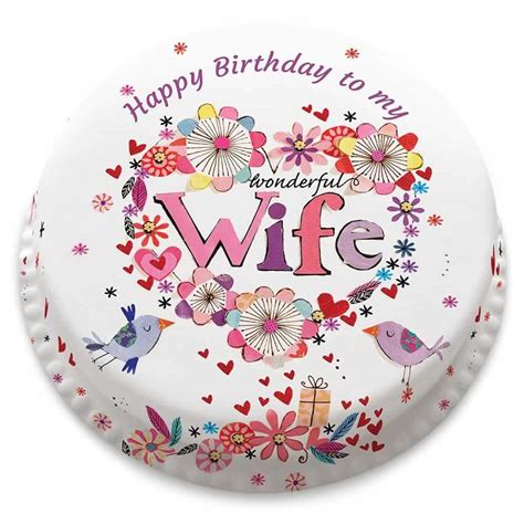 I can't imagine life without you and your smile, dear. Birthday Cake Greeting Images For Wife