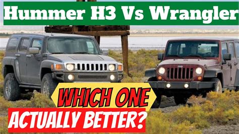 Hummer H3 Vs Jeep Wrangler In An Off Road Showdown Youtube