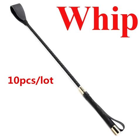 Wholesale 10 Pcslot Horse Whip Sex Spanking Knout Pu Leather Whip