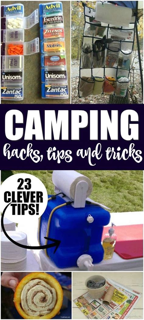 Camping Hacks Tips And Tricks Camping Hacks Diy Diy Camping