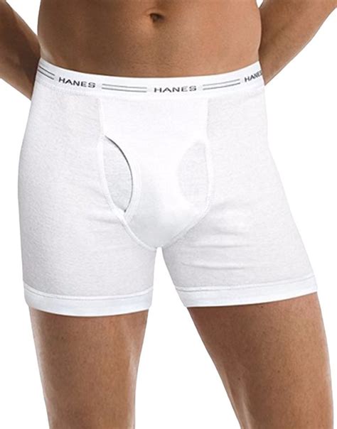 Hanes Men S White Boxer Briefs 5 Pack Comfortflex Waistband Size S M L Xl Ebay