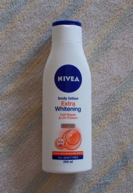 This product was amazing i am used this product at once time the nivea whitening even tone & uv protect body. Nivea UV Whitening Extra Cell Repair and Protect Body ...