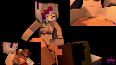 Rule 34 Animated Big Breasts Female Gray Hair Mine Imator Minecraft Naked Purple Eyes Red Eyes