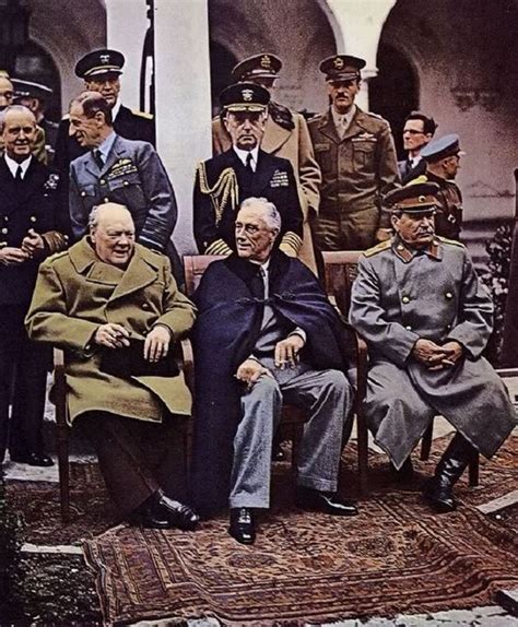Yalta Conference 1945 Churchill Roosevelt Stalin Winston