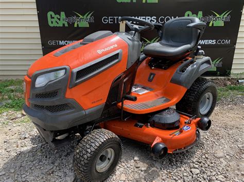 48in husqvarna yta 24v48 riding lawn tractor w only 61 hours 24 hp lawn mowers for sale