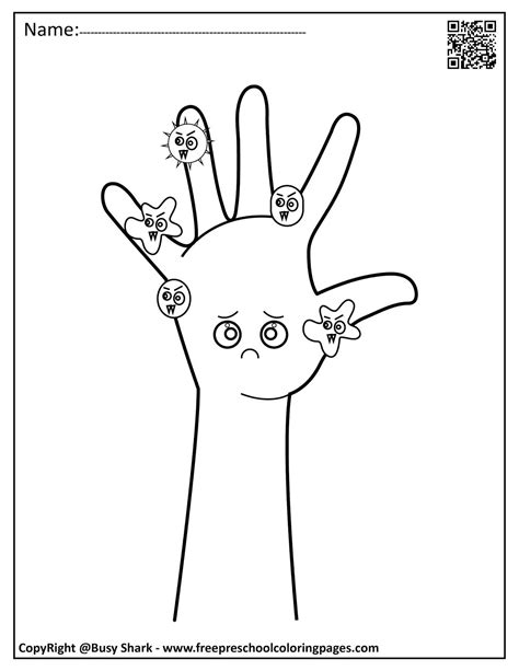 Germs Coloring Pages For Preschoolers