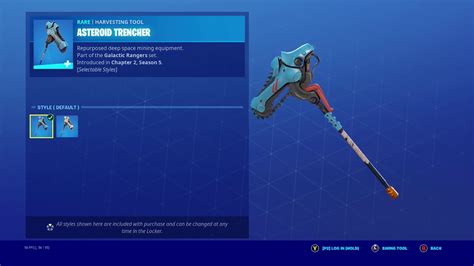 New Asteroid Trencher Pickaxe In Fortnite Youtube