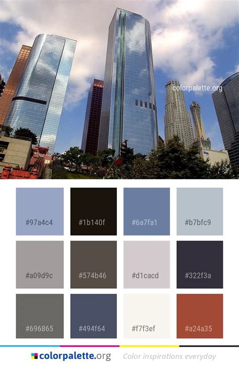 Metropolitan Area Skyscraper Building Color Palette