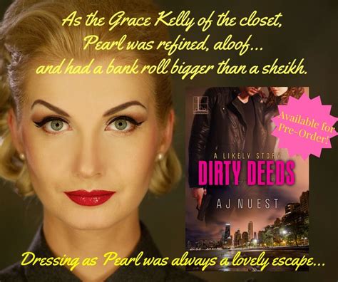 A Woman With Red Lipstick Is Next To The Cover Of Dirty Dees By Lauren West