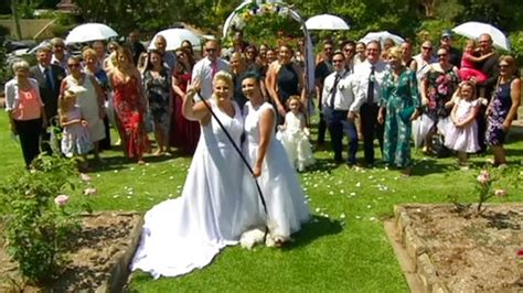 Two Female Couples Tie Knot In Australias First Same Sex