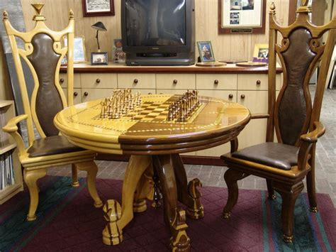 Showing results for chairs for game table. Chess Table, Chairs & Chess Pieces - FineWoodworking