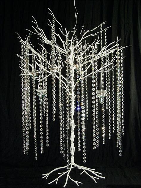 5 Crystal Wedding Tree Centerpiece Wishing Tree Or Wedding Tree
