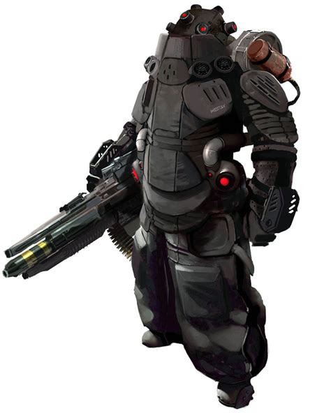 Helghast Heavy Trooper Concept Art Killzone 2 Art Gallery