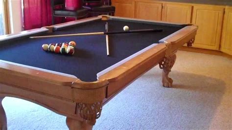 8 Foot Pro Line Solid Maple Slate Pool Table 1000 Youtube