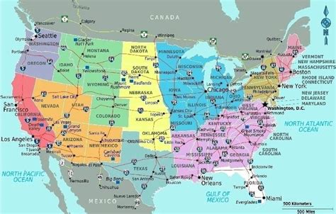 Road Interstate Map Eastern United States Of The And Canada Nextbook