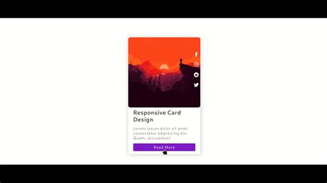 responsive card design  html  css youtube