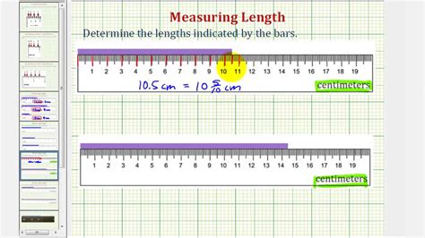 Ex Measure Lengths In Centimeters Decimal Notation And Mixed Numbers