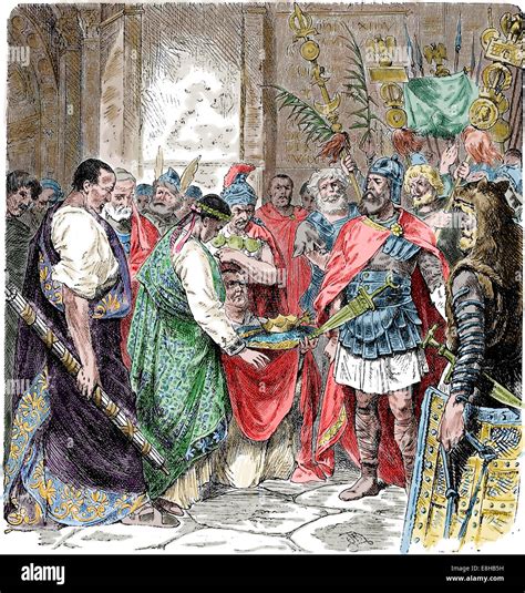 The Roman Emperor Augustulus460 476 Is Deposed From The Crown By