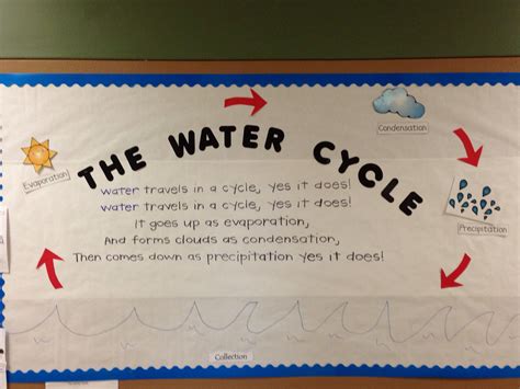 Water Cycle Bulletin Board I Made To Go Along With Our Unit Water