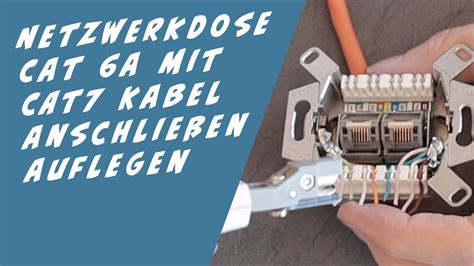 3456 sondern 87635421 und 1 5 3 7 sind weiss hinterlegt und da steht noch ein l bei r. CAT 6a Netzwerkdose mit CAT 7 Kabel anschließen, auflegen ...