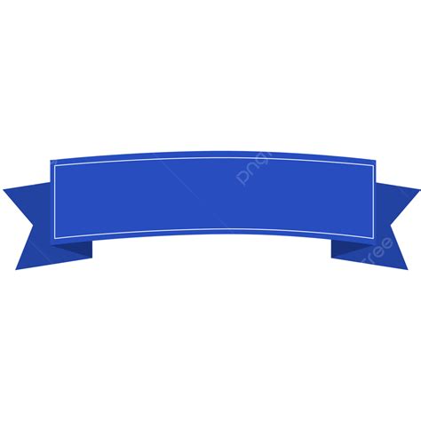 Blue Ribbon With Cutting Edge Blue Ribbon Banner Png And Vector With