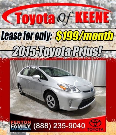 View photos, features and more. New 2015 Toyota Prius Lease Special at Toyota of Keene, NH! | Lease specials, Toyota prius ...