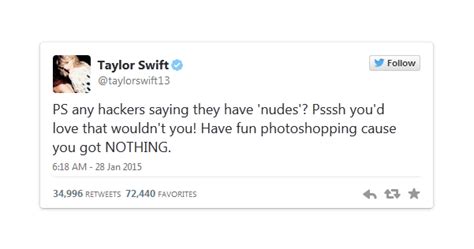 Taylor Swift Fights Back At Hackers Who Claim They Have Naked Pictures