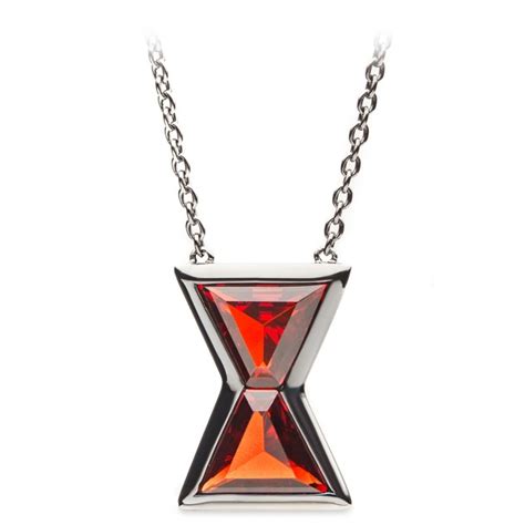 Black Widow Hourglass Pendant Necklace By Rocklove Shopdisney