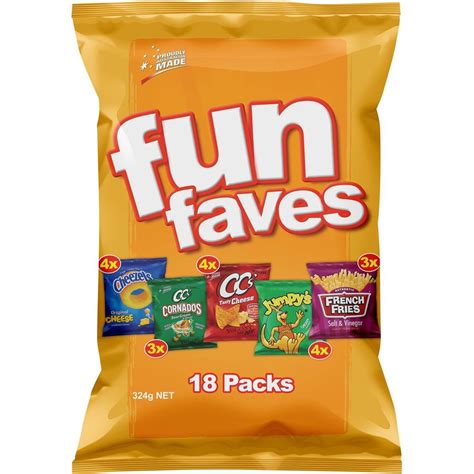 Fun Faves Variety Multipack Chips 18 Pack Big W