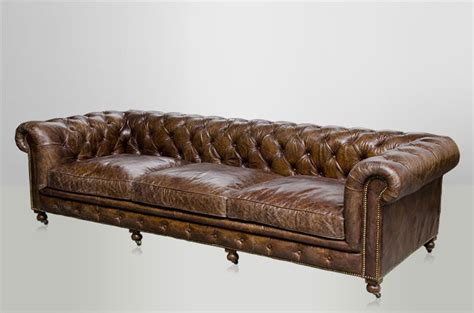 Das chesterfield ecksofa samt anton ist eine königliche sitzgelegenheit. Chesterfield Luxus Echt Leder Sofa 4 Sitzer Vintage Leder ...