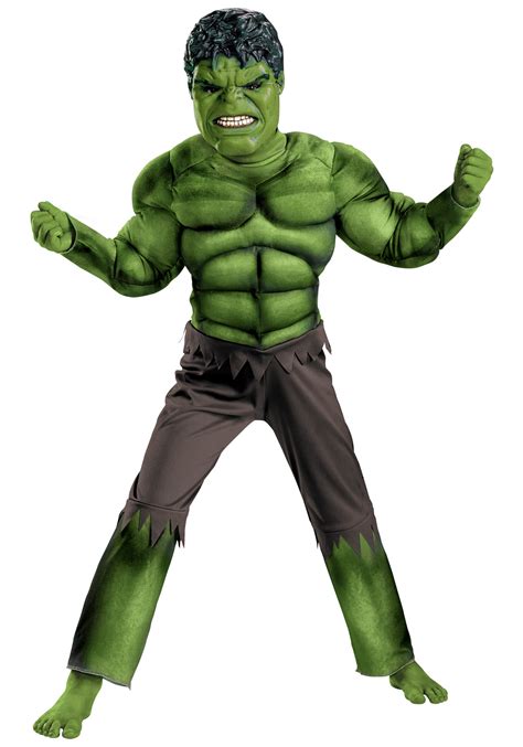 Child Avengers Hulk Muscle Costume