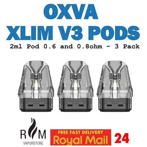 OXVA Xlim V3 Replacement Pods For Oxva Xlim V2 Xlim Pro Pod Kit 3