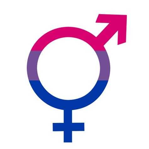 Bisexual Pride Male Female Overlapping Symbol Free Svg
