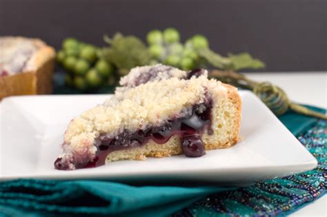 You just sprinkle sugar, flour, and a wee bit of cinnamon on top, and dot the fruit with butter. Blueberry Kuchen - Afoodieaffair