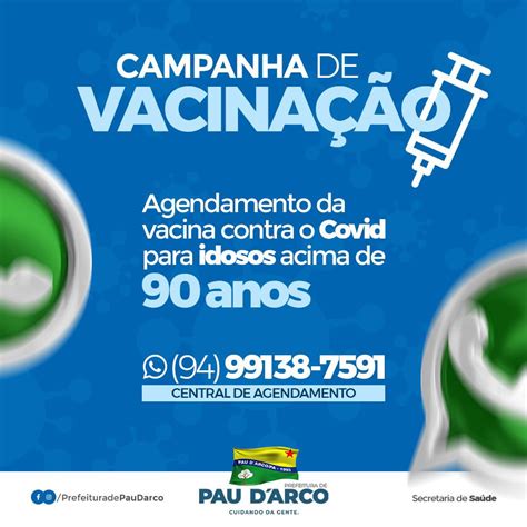 Veja mais notícias da região no g1 ribeirão preto e franca. Agendamento da vacina contra COVID-19 para idosos acima de 90 anos - Prefeitura Municipal de Pau ...