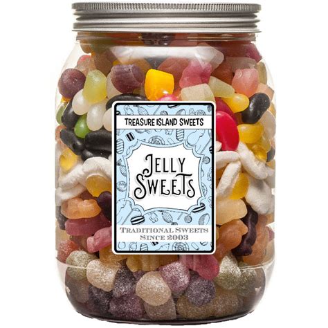 Jelly Mix Selection Jar Sweet Jars Filled With Traditional Old Fashioned Candy Uk Sweetshop