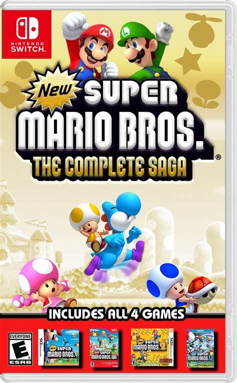 New Super Mario Bros The Complete Saga Fanart Cover