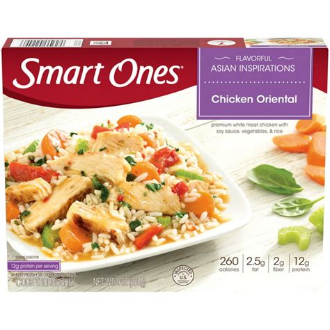 Smart Ones Chicken Oriental With Soy Sauce Vegetables And Rice Frozen