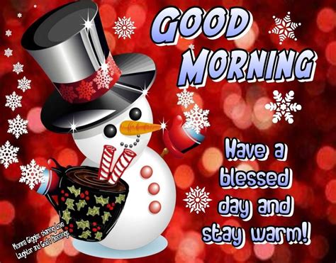 Snowman Good Morning Blessing Pictures Photos And Images For Facebook