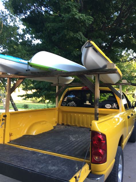 Diy Canoe Rack For Truck Reaction Homemade Wooden Boats For Sale English