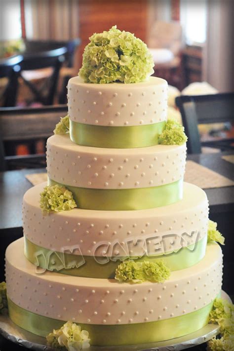 Ribbons And Dots Wedding Cake Jam Cakery