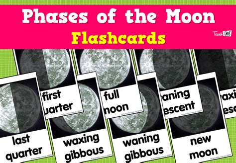 Phases Of The Moon Flashcards Teacher Resources And Classroom Games