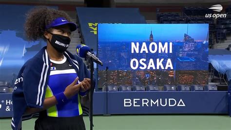Naomi Osaka It Was Very Difficult Us Open 2020 Round 1 Interview