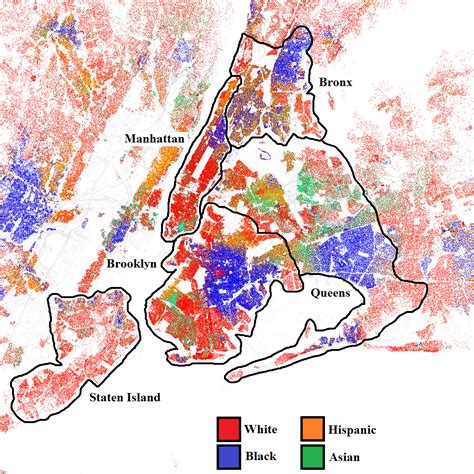race and ethnicity in new york city [1024x1024] mapporn